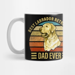 Best Labrador Retriever Dad Ever Retro Vintage Lab Dog Lover Mug